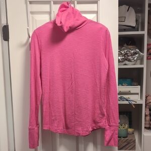 GAP Ribbed Pink Turtleneck
